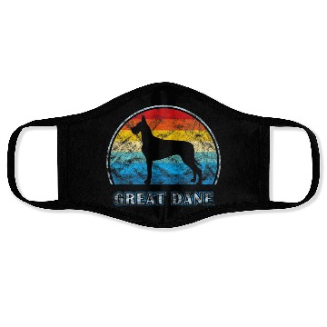 Discover Great Dane Vintage Design Dog Face Masks