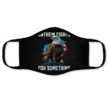 Discover Anthem Fights For Something American Bald Eagle Face Masks