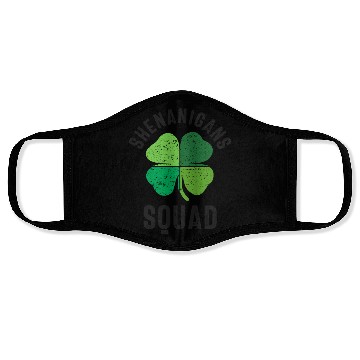 Discover Shenanigans Squad St Patricks Day Face Masks