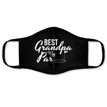 Discover Best Grandpa By Par Father's Day Golf Grandad Golf Face Masks
