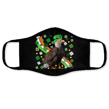 Discover Irish American Flag Eagle St. Patrick’s Day Face Masks