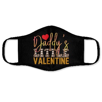 Discover Daddy s Little Valentine Sublimation Face Masks