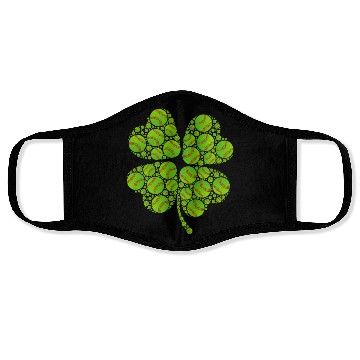 Discover Baseball shamrock lucky charm baseball Face Masks