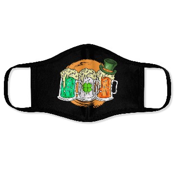 Discover Ireland beer Irish St. Patrick's Day Face Masks