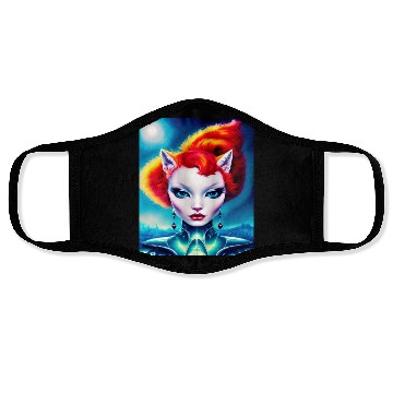 Discover "Alien Cat Woman" Face Masks