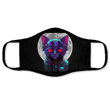 Discover SPACE CAT 1 Face Masks