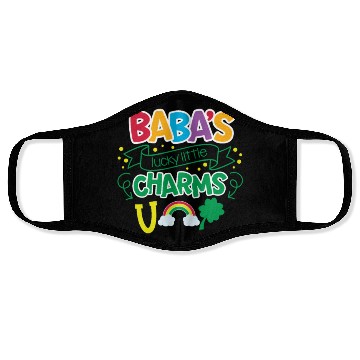 Discover Baba's Lucky Little Charms Clover Shamrock Face Masks