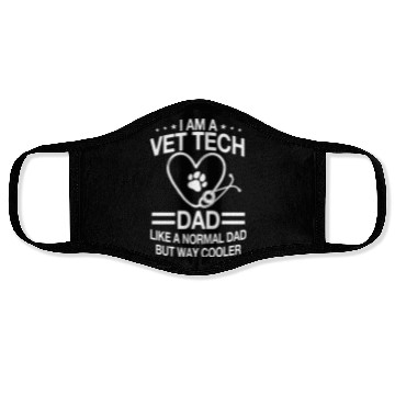 Discover Vet Tech Dad Face Masks
