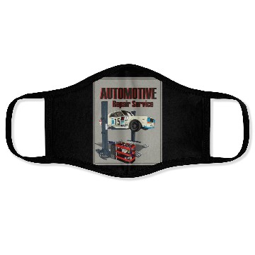 Discover Automotive repair service Face Masks