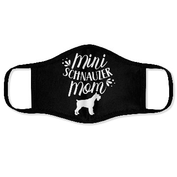 Discover Mini Schnauzer Mom Girl Dog Schnauzers Pet Face Masks