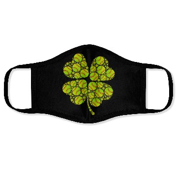 Discover Baseball shamrock lucky charm baseball Face Masks
