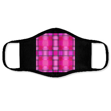 Discover Tartan Pattern in Pink Delicate and Beautiful T-Sh Face Masks