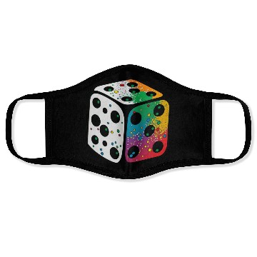 Discover Abstract dice Face Masks