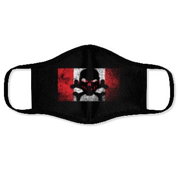Discover Vintage Canada Skull Flag Face Masks