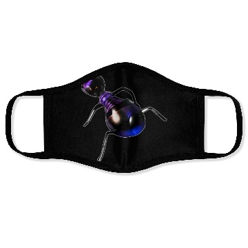 Discover purple robot ant Face Masks