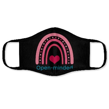 Discover Open minded Viva Magenta Boho Rainbow Face Masks
