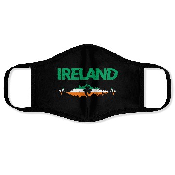 Discover Ireland shamrock Irish St. Patrick's Day Face Masks