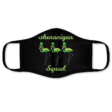 Discover Shenanigans Squad St Patrick's Day Face Masks