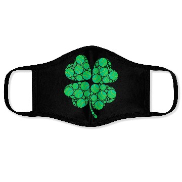 Discover Baseball shamrock lucky charm baseball Face Masks