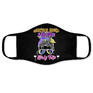 Discover Beaches Booze Besties Girls Trip Spring Break Face Masks