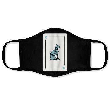 Discover Cat Playing card Cat Lovers Gift Face Masks