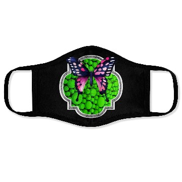 Discover Purple Butterfly, Green Dots, Astrology Face Masks