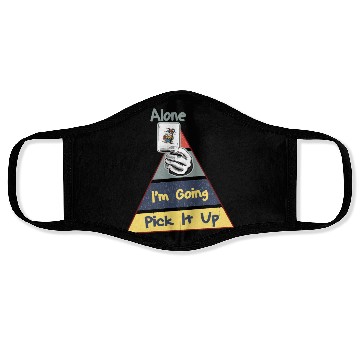 Discover Fun Pick It Up Im Going Alone Card Game Face Masks