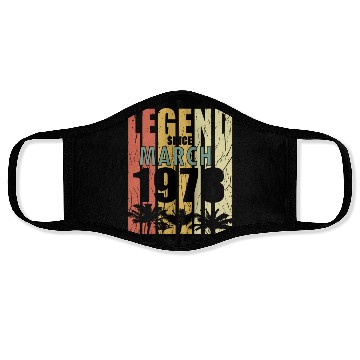 Discover March 1978 retro gift idea Face Masks