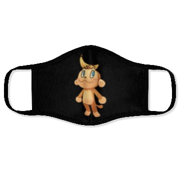 Discover banana monkey Face Masks