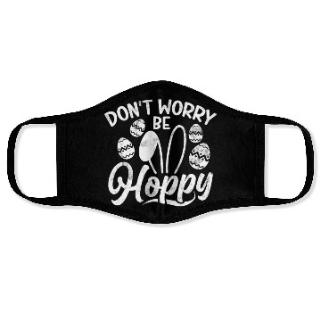 Discover Happy Easter Motif Easter Eggs Funny Easter Bunny Face Masks