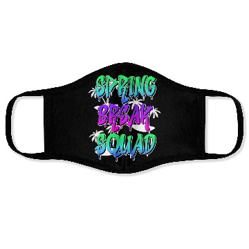 Discover Spring Break Squad Summer Vacation Spring Break Face Masks