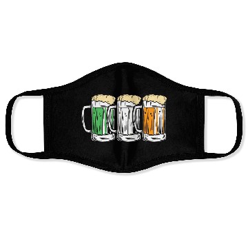 Discover Irish beer Ireland St. Patrick's Day Face Masks
