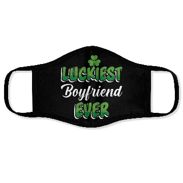 Discover Luckiest Boyfriend Ever St Patrick's Day Face Masks