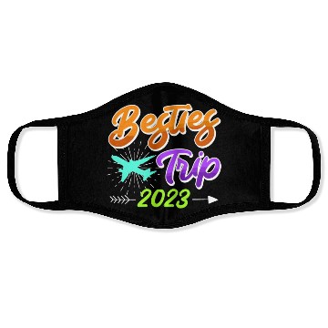 Discover Besties Trip 2023 Vacation Friends Spring Break Face Masks