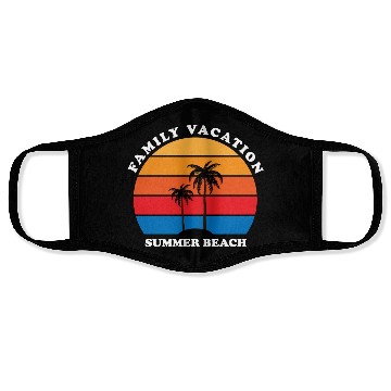 Discover Family Vacation Summer Beach Face Masks
