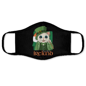 Discover Ireland Neko Face Masks