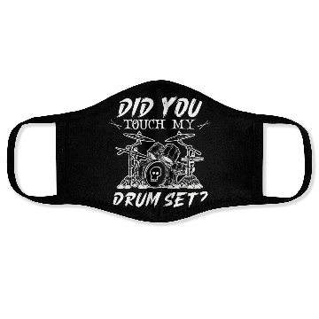 Discover Drummer Drums Music Drum Set Drumming Face Masks
