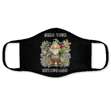 Discover Herb Your Enthusiasm Garden Gnome - Herb Garden Face Masks