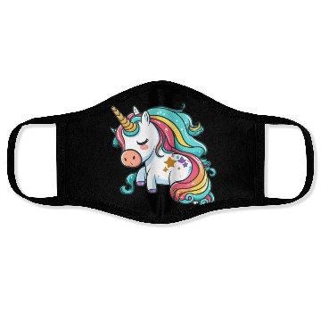 Discover Kawaii unicorn Face Masks