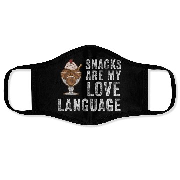 Discover Snacks Are My Love Language Face Masks