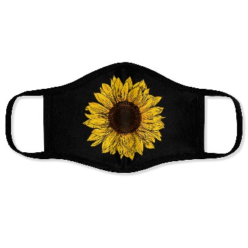 Discover Sunflower garden Face Masks