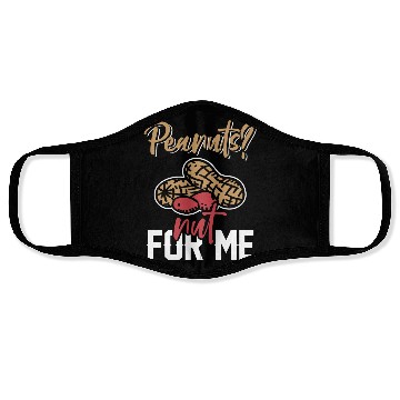 Discover Peanuts? Not For Me Peanut Allergic Peanut Allergy Face Masks