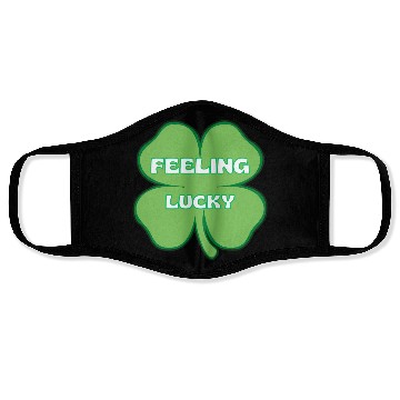 Discover FEELING lucky funny St. patty's day Face Masks