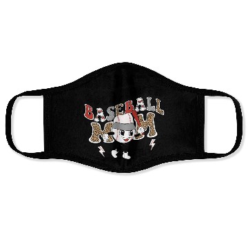 Discover Somebody's loud mouth baseball mom Face Masks