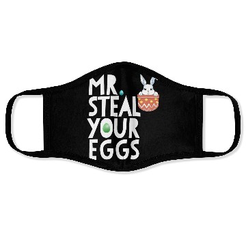 Discover Mr Steal Your Eggs Kids Easter Sunday Funny Easter Face Masks