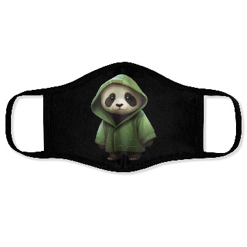 Discover The panda in the green Face Masks