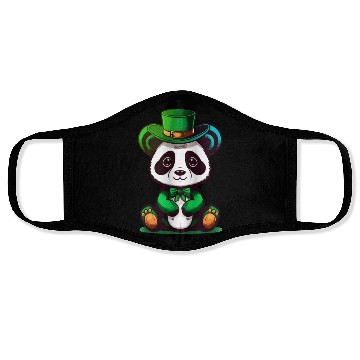 Discover st patricks day - cute panda Face Masks