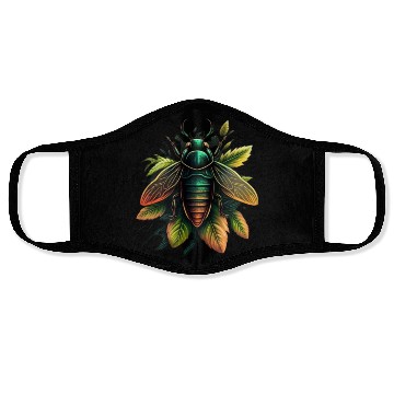 Discover Abstract Art Beautiful Nature Beetle Face Masks