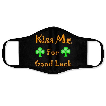 Discover kiss me For Good Luck Clover St Patrick's Day Face Masks