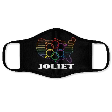 Discover Joliet Pride Month Pride Flag LGBT Community LGBTQ Face Masks